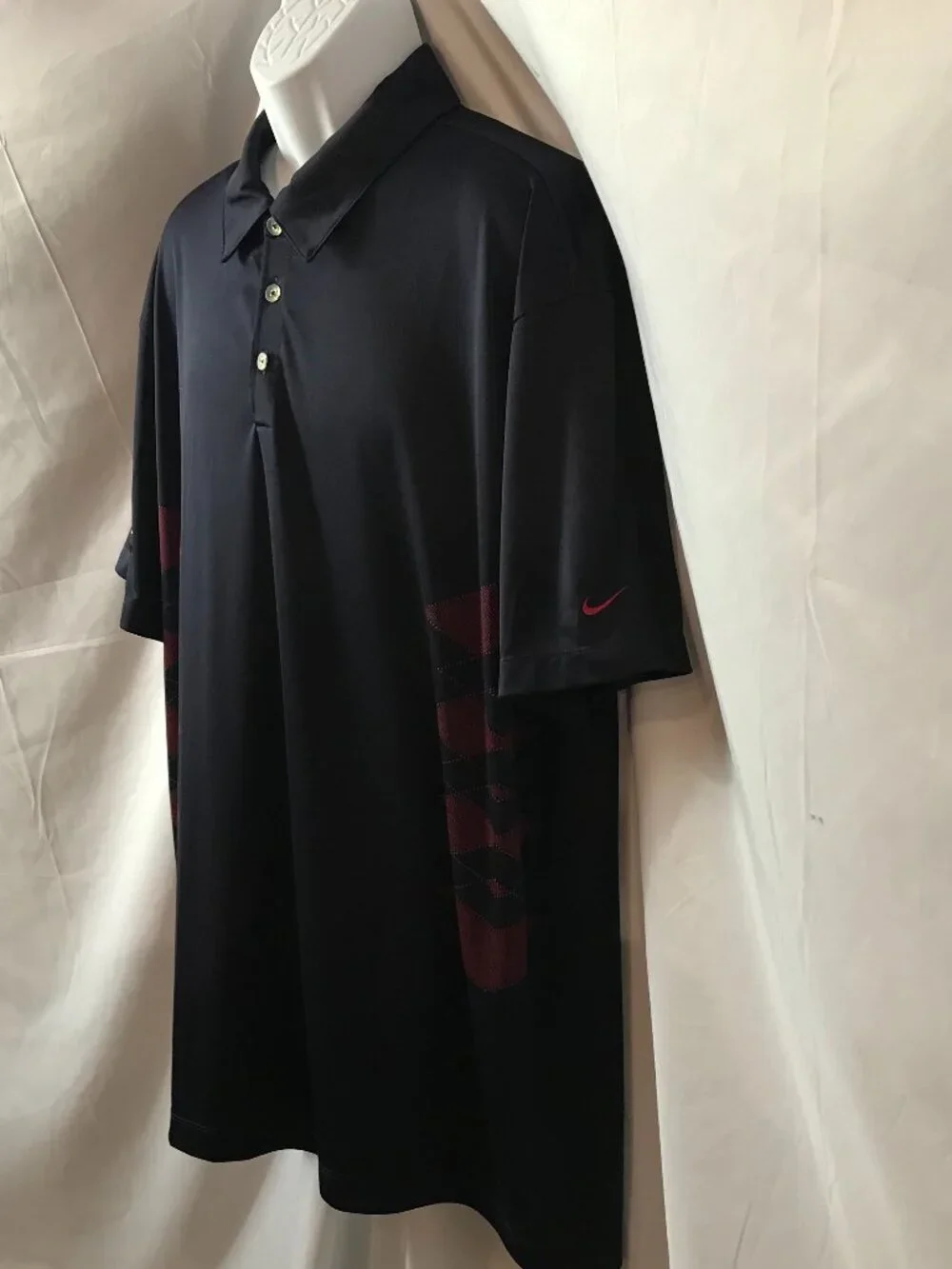 Nike Schuss Mountain Golf Club Shanty Greek Resort Athletic Sport Cut Polo Shirt